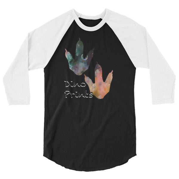 Dino Prints 3/4 sleeve raglan shirt