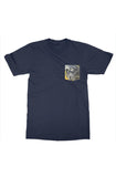 Yellow blue pour art gildan mens t shirt