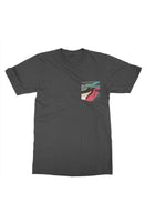 White pink blue pour art  gildan mens t shirt