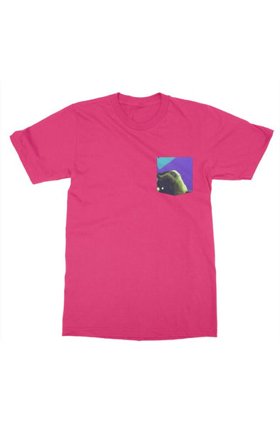 Purple, blue, green pour art gildan mens t shirt