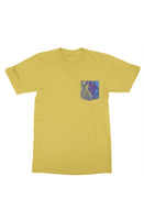 Blue yellow purple pour art gildan mens t shirt