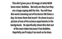 Bubbles 3/4 sleeve raglan shirt