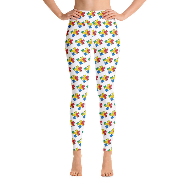 Autism puzzle piece Yoga Leggings