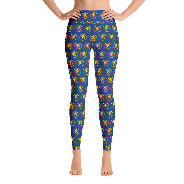 Autism Dino Peace Yoga Leggings