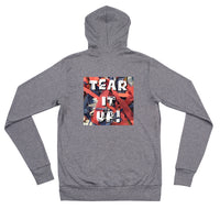 Tear it up Unisex zip hoodie