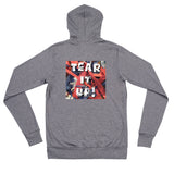 Tear it up Unisex zip hoodie