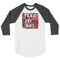 Tear it Up 3/4 sleeve raglan shirt