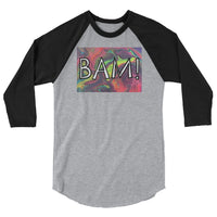 Bam 3/4 sleeve raglan shirt