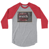 Watch 3/4 sleeve raglan shirt