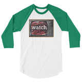 Watch 3/4 sleeve raglan shirt