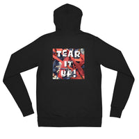 Tear it up Unisex zip hoodie