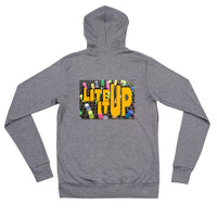 Lite it Up Unisex zip hoodie