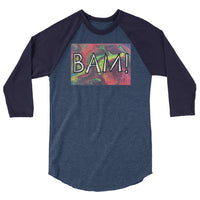Bam 3/4 sleeve raglan shirt