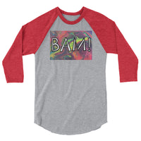 Bam 3/4 sleeve raglan shirt