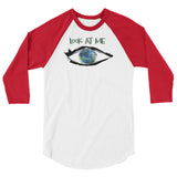 Look at me 3/4 sleeve raglan shirt
