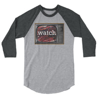 Watch 3/4 sleeve raglan shirt