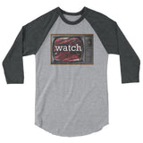Watch 3/4 sleeve raglan shirt