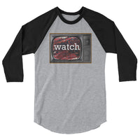 Watch 3/4 sleeve raglan shirt