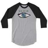 Look at me 3/4 sleeve raglan shirt