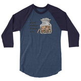Cookie 3/4 sleeve raglan shirt