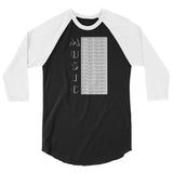 Music 3/4 sleeve raglan shirt