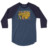 Lite it Up 3/4 sleeve raglan shirt