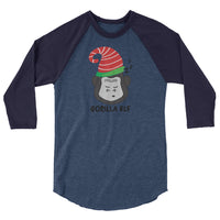 Gorilla Elf 3/4 sleeve raglan shirt