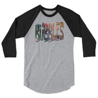 Bubbles 3/4 sleeve raglan shirt