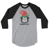 Gorilla Elf 3/4 sleeve raglan shirt