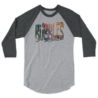 Bubbles 3/4 sleeve raglan shirt