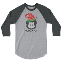 Gorilla Elf 3/4 sleeve raglan shirt