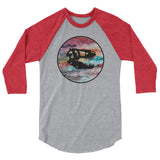 Dino Skull 3/4 sleeve raglan shirt