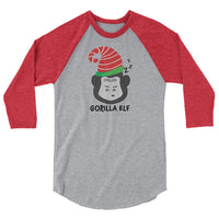 Gorilla Elf 3/4 sleeve raglan shirt