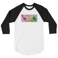 Proud 3/4 sleeve raglan shirt