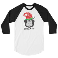 Gorilla Elf 3/4 sleeve raglan shirt