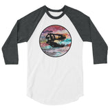 Dino Skull 3/4 sleeve raglan shirt