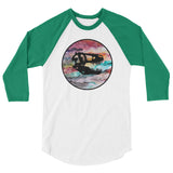 Dino Skull 3/4 sleeve raglan shirt