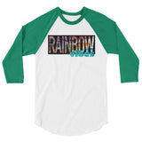 Rainbow Vibes 3/4 sleeve raglan shirt