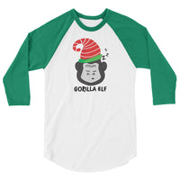 Gorilla Elf 3/4 sleeve raglan shirt