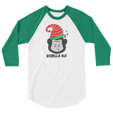 Gorilla Elf 3/4 sleeve raglan shirt
