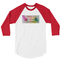 Proud 3/4 sleeve raglan shirt