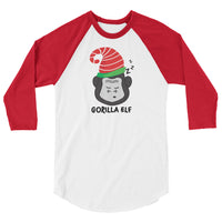 Gorilla Elf 3/4 sleeve raglan shirt