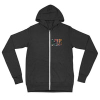 Bubbles Unisex zip hoodie