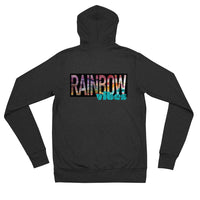 Rainbow Vibes Unisex zip hoodie