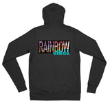 Rainbow Vibes Unisex zip hoodie