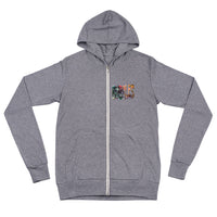 Bubbles Unisex zip hoodie