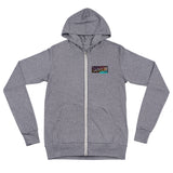 Rainbow Vibes Unisex zip hoodie