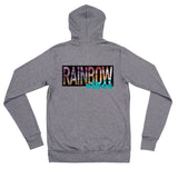 Rainbow Vibes Unisex zip hoodie