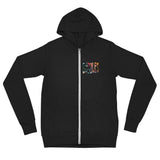 Bubbles Unisex zip hoodie