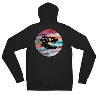 Dino Skull Unisex zip hoodie